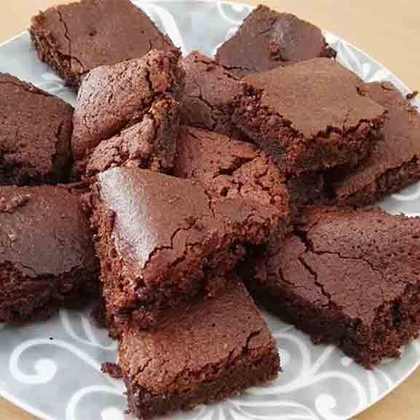 Kakao- und Malz-Brownies